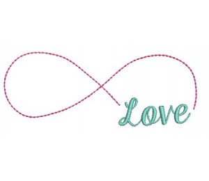 Stickdatei - Unendlichkeitszeichen